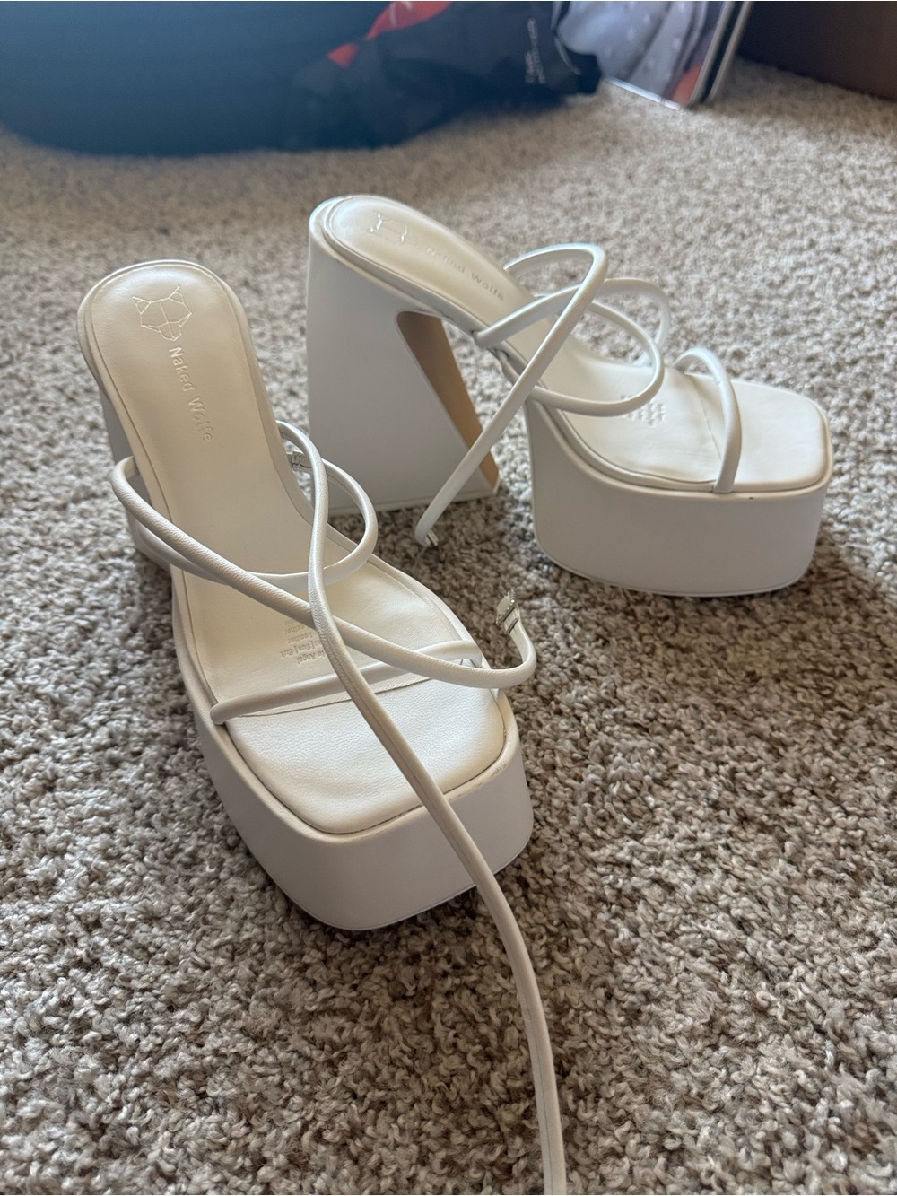 Brand new NAKED WOLFE platform heels